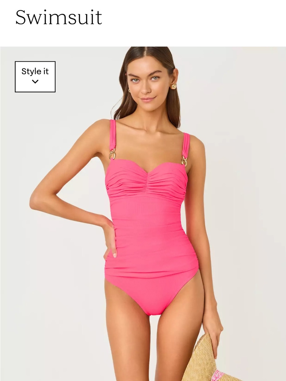 NWT Lilly Pulitzer Hot Pink One-Piece Swimsuit